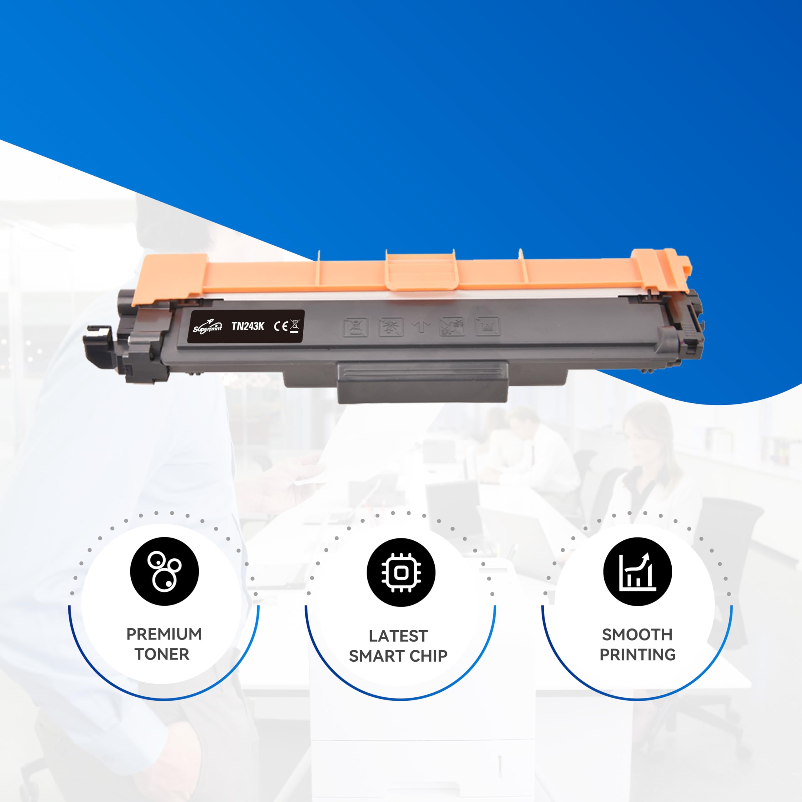 Prindano 4 Toner kompatibel zu Brother TN-243CMYK TN-247 für HL Prindano 4 Toner kompatibel zu Brother TN-243CMYK TN-247 für HL
