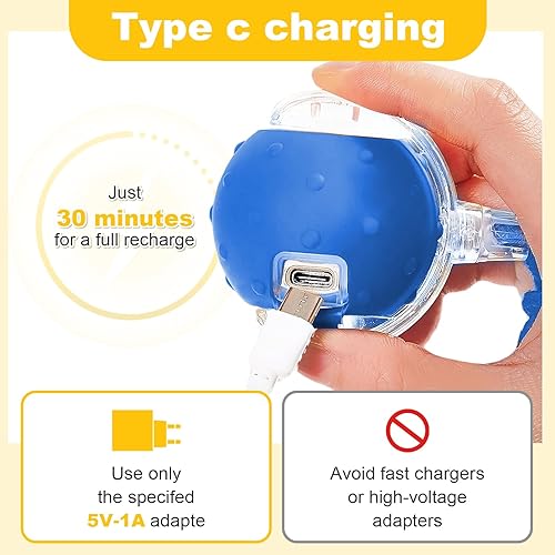 Miniatura 6 de Pelota interactiva de juguetes para gatos, nueva generación 2025 con prevención inteligente de obstáculos, chirridos de pájaros y despertador