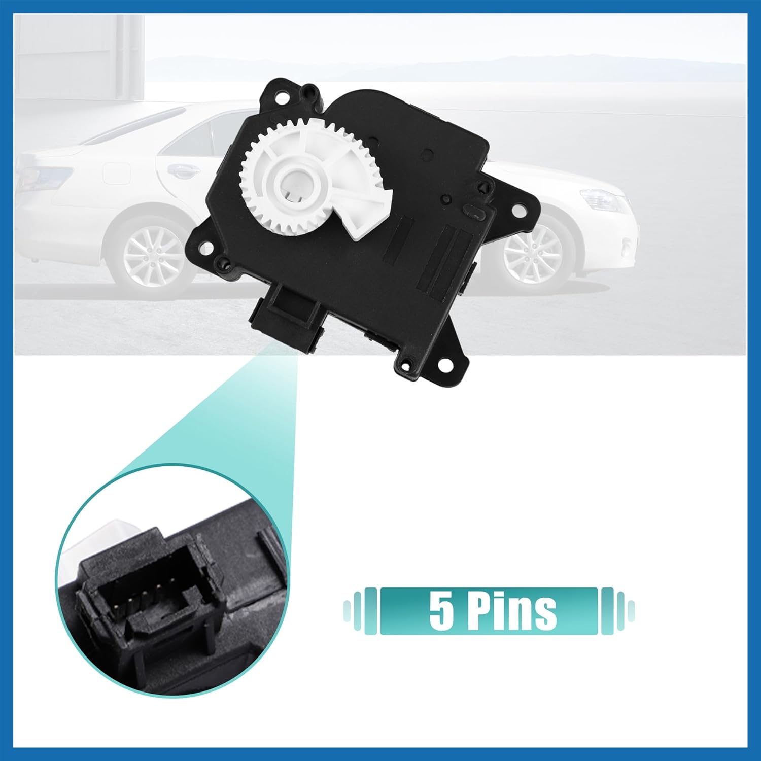 604-906 A/C Heater Air Blend Door Actuator for Toyota Avalon 2005-2018 for Toyota Camry 2007-2017 for Toyota Venza 2009-2016 for Lexus RX350 ES350 Item Replacement