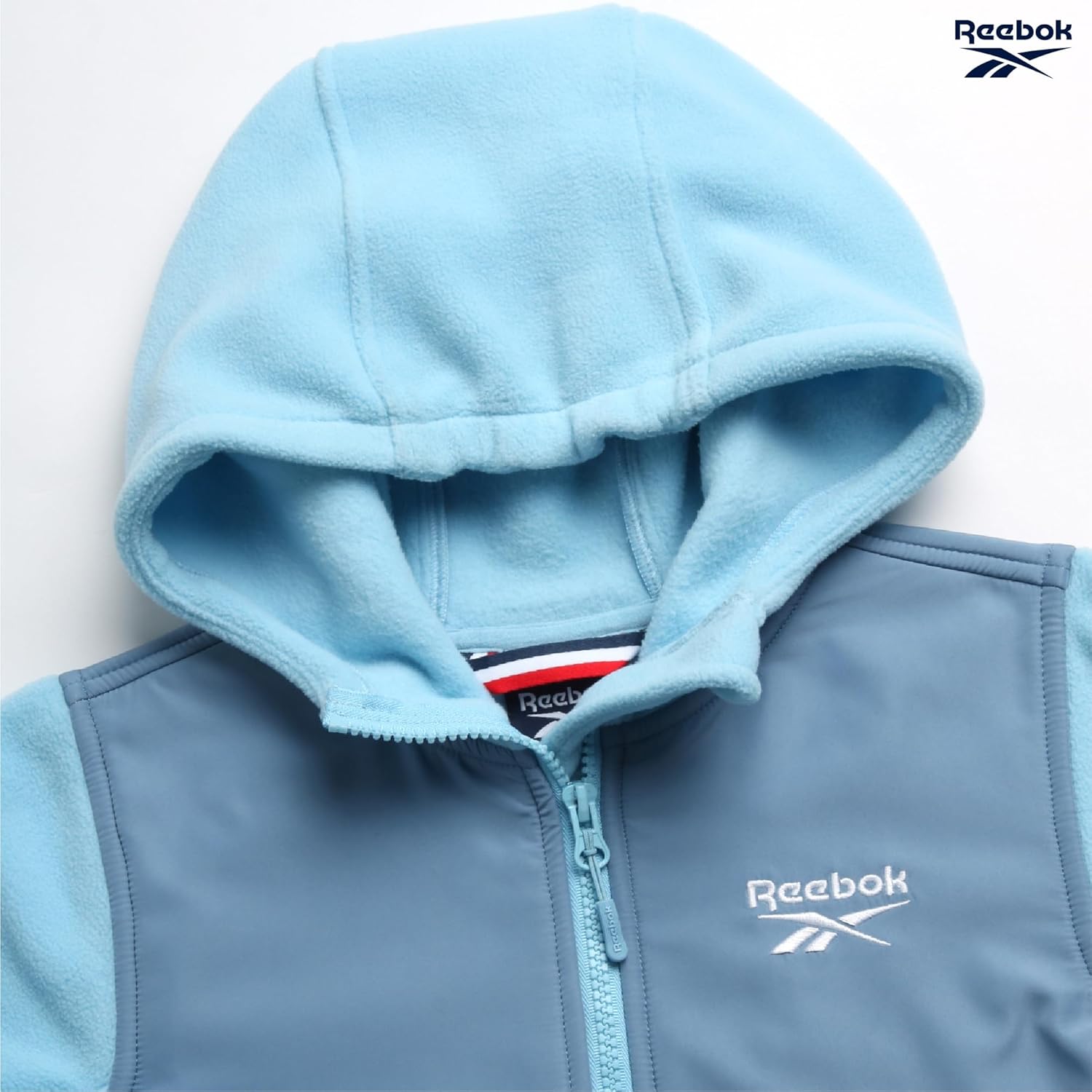 Reebok Girls Fleece Jacket - Weather Resistant Lightweight Polar Fleece Line Zip Up Fleece Jacket for Girls Outerwear Coats - Image 5