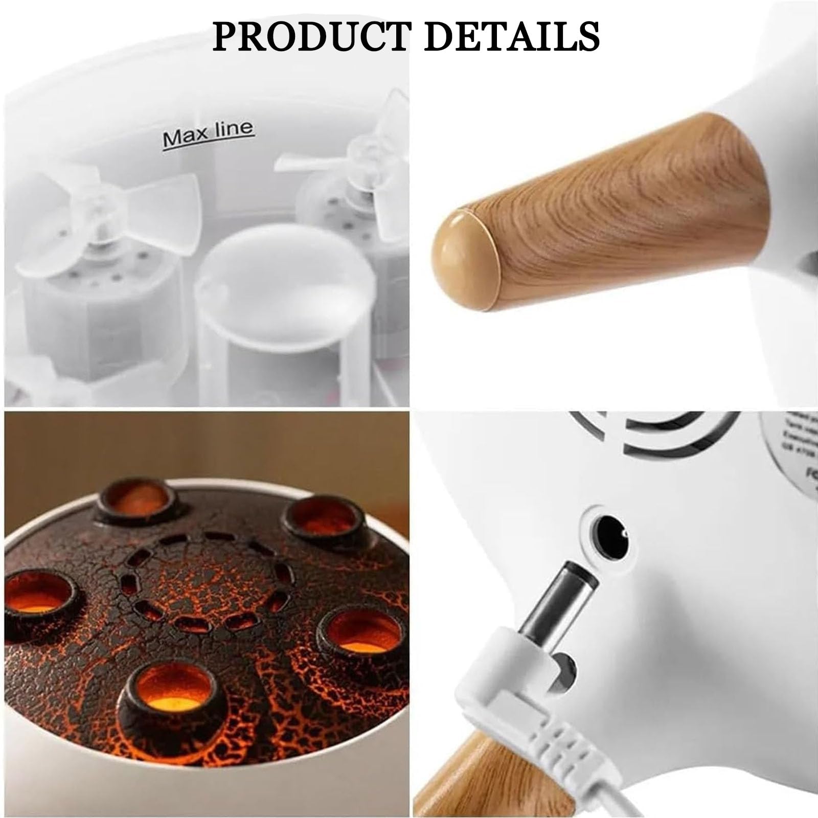 Nawilżacz Z Dyfuzorem Do Aromaterapii 250 Ml Z Olejkami Eterycznymi - Jellyfish Mist Ring Design, 7-kolorowa Dioda Led I 2 Tryby Mgły, Automatyczne Wyłączanie Do Sypialni, Dużego Pokoju