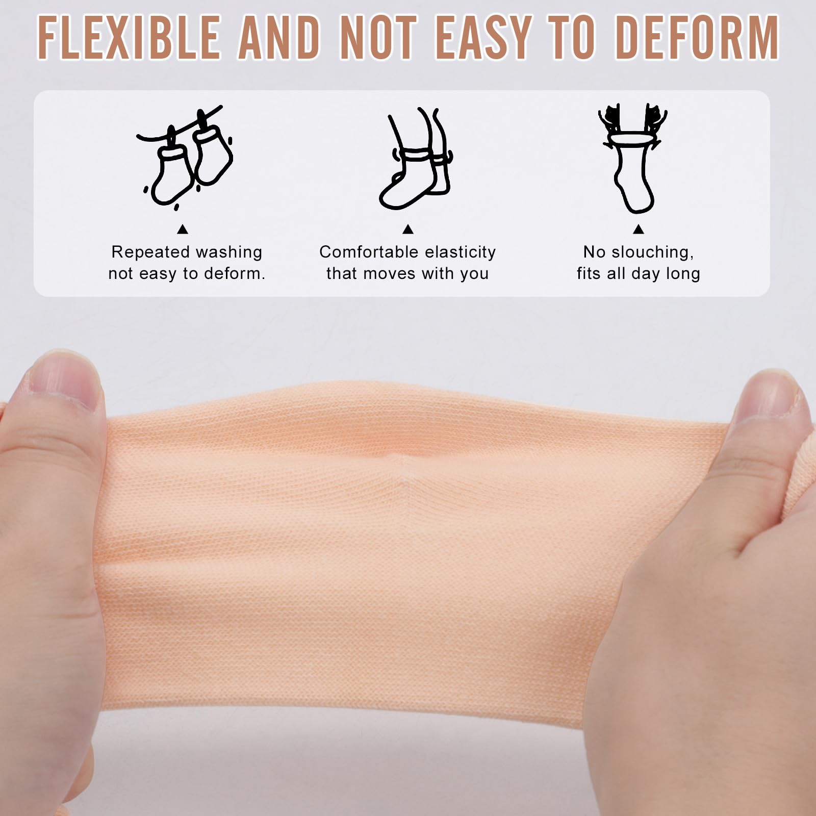 Lot de 4 paires de chaussettes de ballet pour filles et femmes, 100 % nylon sans couture, chaussettes de danse extensibles pour ballet, jazz, yoga