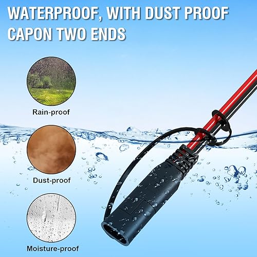 Miniatura 4 de Cable de extensión SAE de 12 pies 16 AWG, conector SAE Conector de desconexión rápida 16AWG, para automoción, panel solar enchufe