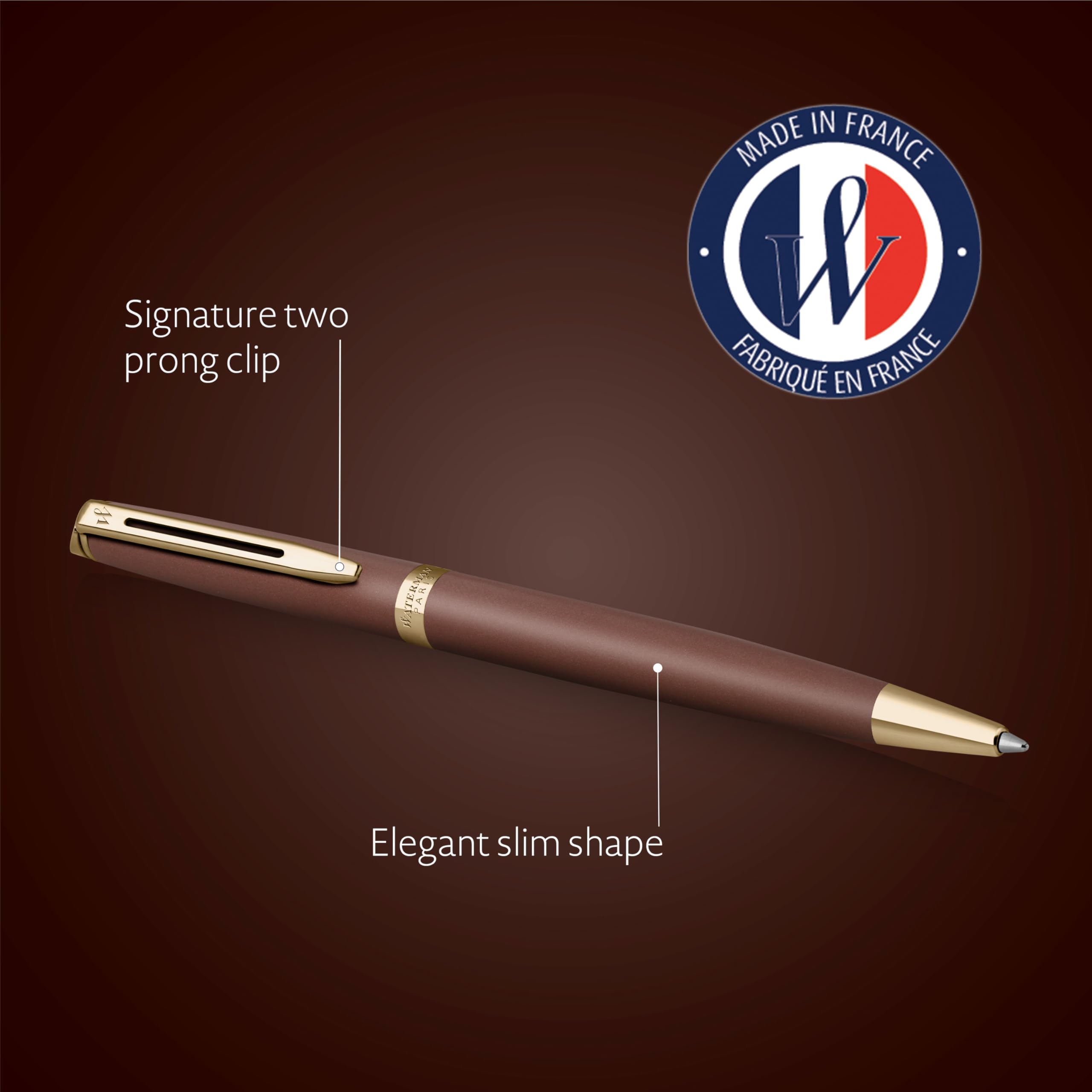 Długopis Waterman Hémisphère | Kolekcja Understated | Copper Red | Opakowanie prezentowe