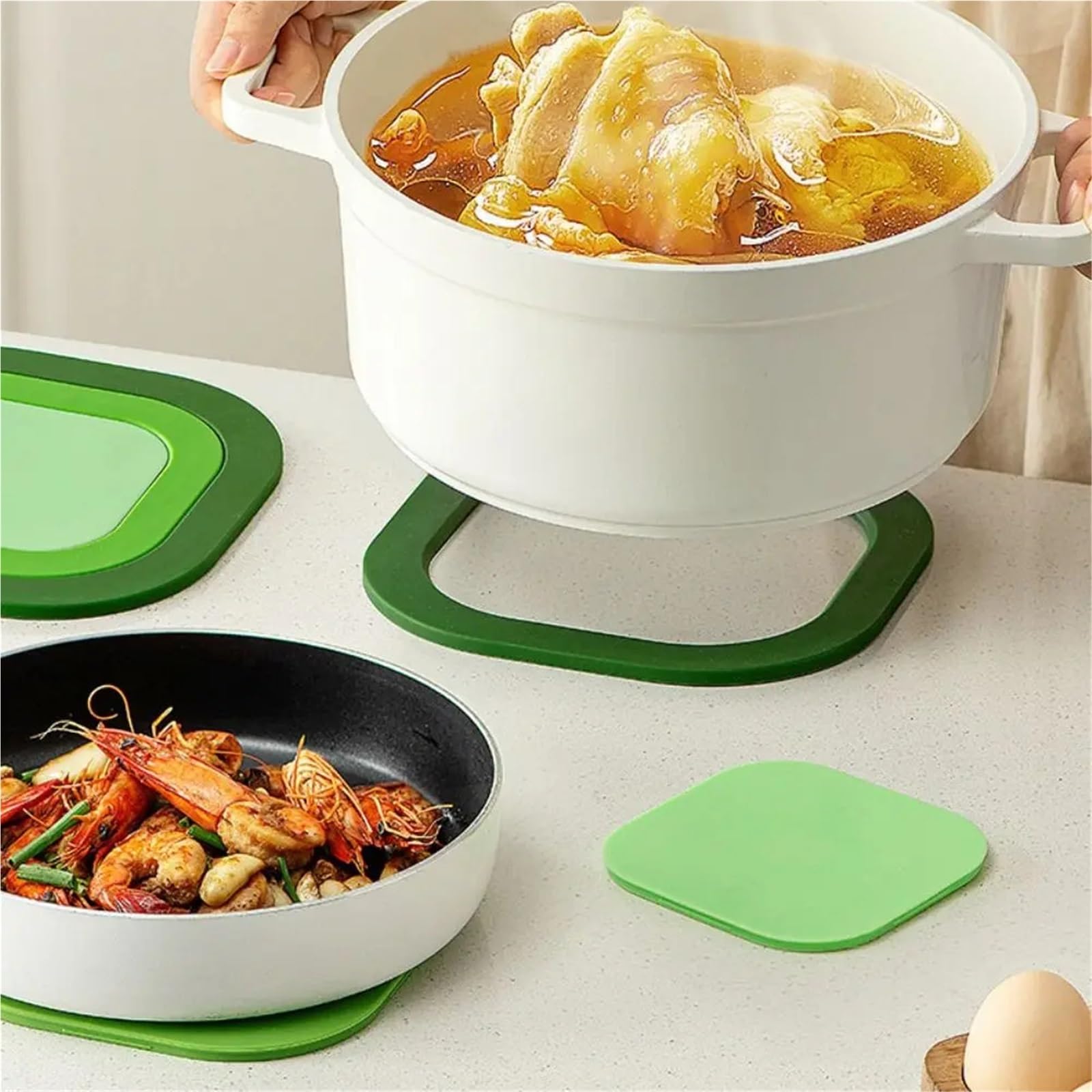 Almohadilla Aislante para Vajilla 2 Posavasos magnéticos for ollas y sartenes de Cocina, aislantes for, Almohadillas Calientes for Platos para Platos Llanos