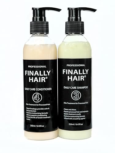 Finalmente cabello sulfatado brasileño libre de champú y acondicionador para su uso en el cabello tratado (perfecto después de Enderezamiento de