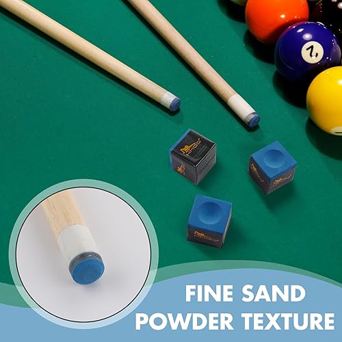 Miniatura 4 de Nano Technology - Tiza para taco de billar profesional para torneos, alto rendimiento, baja desviación, duradera, reduce las errores (paquete de