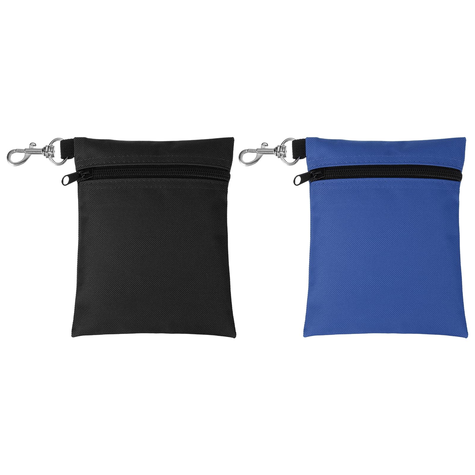 Zipper Golf Ball Bag w/Metal Lobster Claw Clip