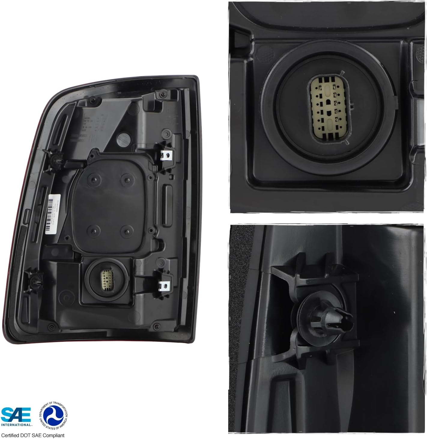 AKKON - Fit 2019-2024 Ram 2500 3500 LED SwitchBack Turn Signal Black Bezel Tail Lights Left+Right w/o Blind Spot Detection