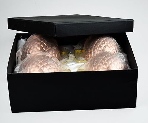 Miniatura 6 de STAR INDIA CRAFT Moscow Mule - Juego de 4 tazas hechas a mano de cobre sólido 100% puro con aspecto de diamante, tazas de cobre para beber de 16