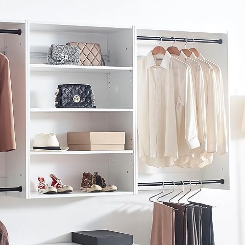 Miniatura 6 de White Wall Mounted Wood Closet System SF160