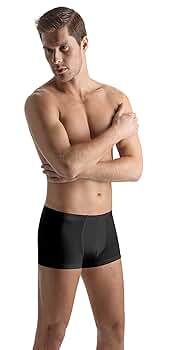 HANRO Men's Cotton Sensation Boxer Brief 73065, Black, XX HANRO Men's Cotton Sensation Boxer Brief 73065, Black, XX