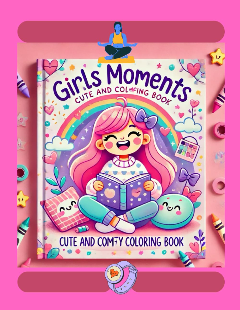 Girls’ Moments: Cute & Comfy Coloring Book: A Delightful Collection of Cozy and Fun Scenes for Girls to Color and Enjoy