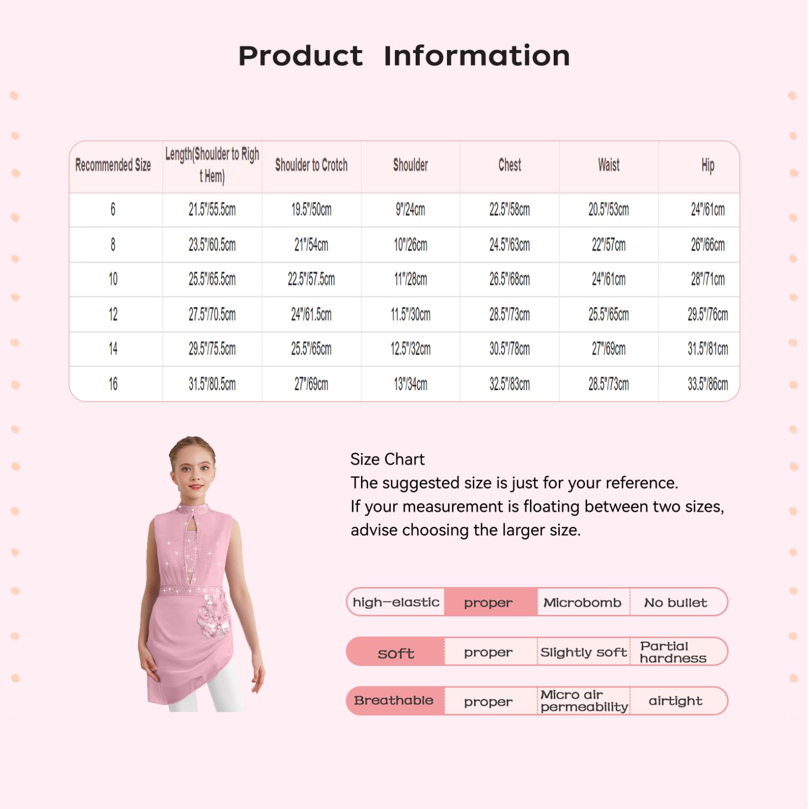 Choomomo Justaucorps Gymnastique Rythmique Enfant Fille Robe Patinage Artistique Strass Robe Danse Lyrique Contemporaine Costume Dancewear 5-16 Ans