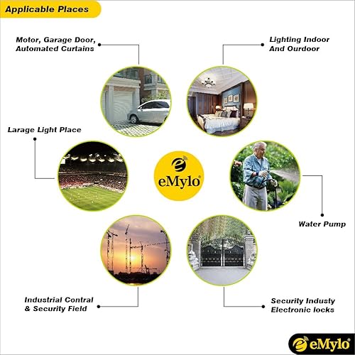 Miniatura 7 de eMylo DC 12V Control remoto inalámbrico interruptor de luz momentánea 16CH 433Mhz RF relé receptor con transmisor