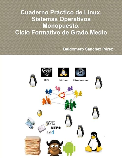 Portada de Cuaderno Práctico de Linux. Sistemas Operativos Monopuesto. Ciclo Formativo de Grado Medio