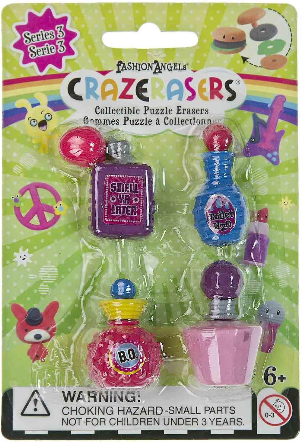 CrazErasers Collectible Erasers ~ Smellin' Sweet (Series 3)