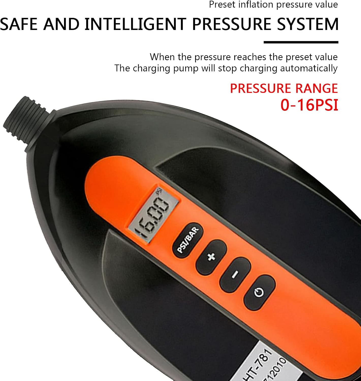 lenranda High-Pressure Paddle Board Pump, SUP Electric Pump Intelligent Dual Stage Inflation & Auto-Off Feature Paddleboard Pump Electric Portable, SUP Pump for Paddle Board,Tent,Boats,Pool