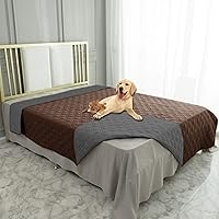 Vista 64 de Ameritex Funda impermeable para cama de perro, manta reversible para mascotas, para muebles, cama, sofá, sillón