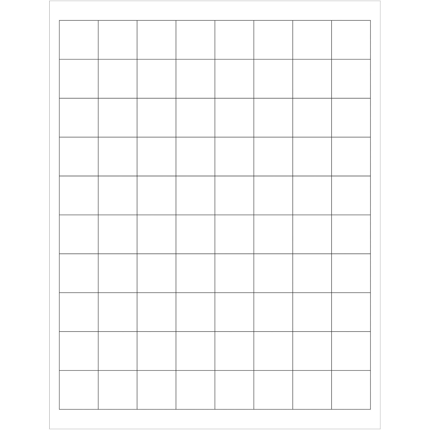 Tape Logic® Laser Labels, Rectangle, 1" x 1", White, 8000/Case, by Discount Shipping USA