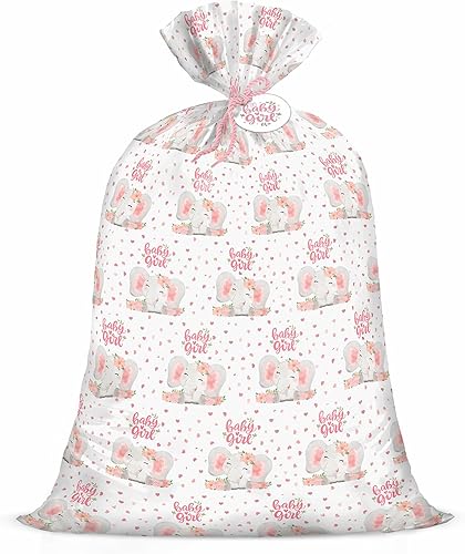 Miniatura 11 de WRAPAHOLIC Bolsa de regalo de plástico grande de 56 pulgadas para baby shower, bolsa de regalo para baby shower, cumpleaños de niños, fiestas, 1