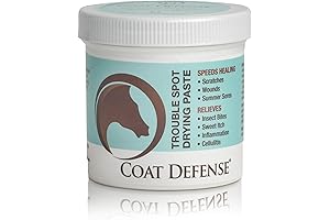 COAT DEFENSE Trouble Spot Drying Paste for Horses: Natural Equine Wound Care