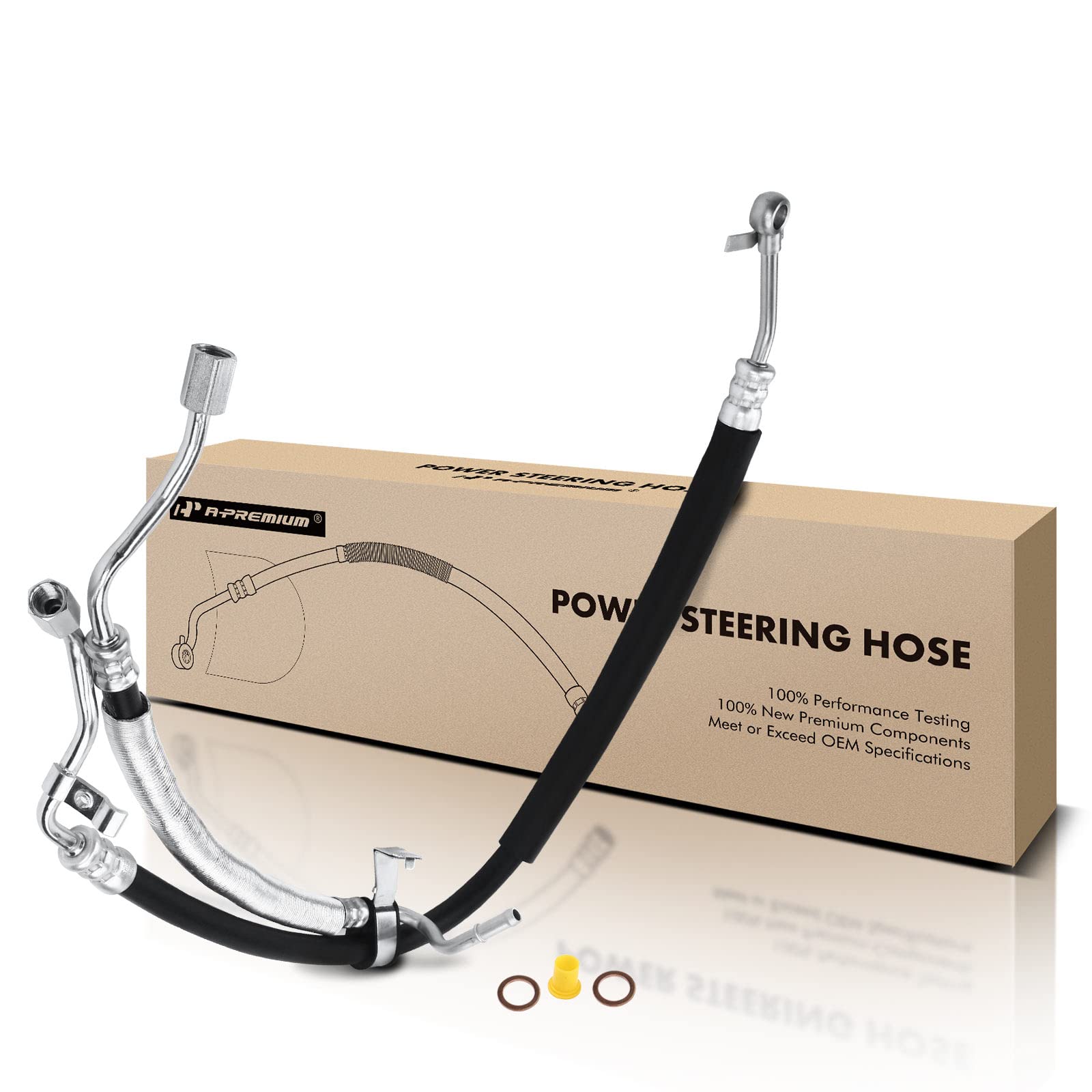 A-Premium Power Steering Pressure & Return Hoses Line Assembly Compatible with Subaru Forester 2009 2010 2011, 2.5L, Naturally Aspirated, From Pump And Intermediate Pipe