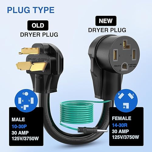Miniatura 143 de Nilight Cable adaptador de cargador EV de 50 amperios a 50 amperios de 4 clavijas de cobre puro 250 V para soldador, conversión de enchufe Enchufe