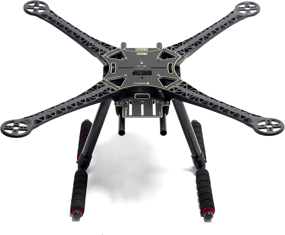 Readytosky S500 Quadcopter Frame Stretch X FPV Drone Frame Kit | PCB Version with Carbon Fiber Landing Gear