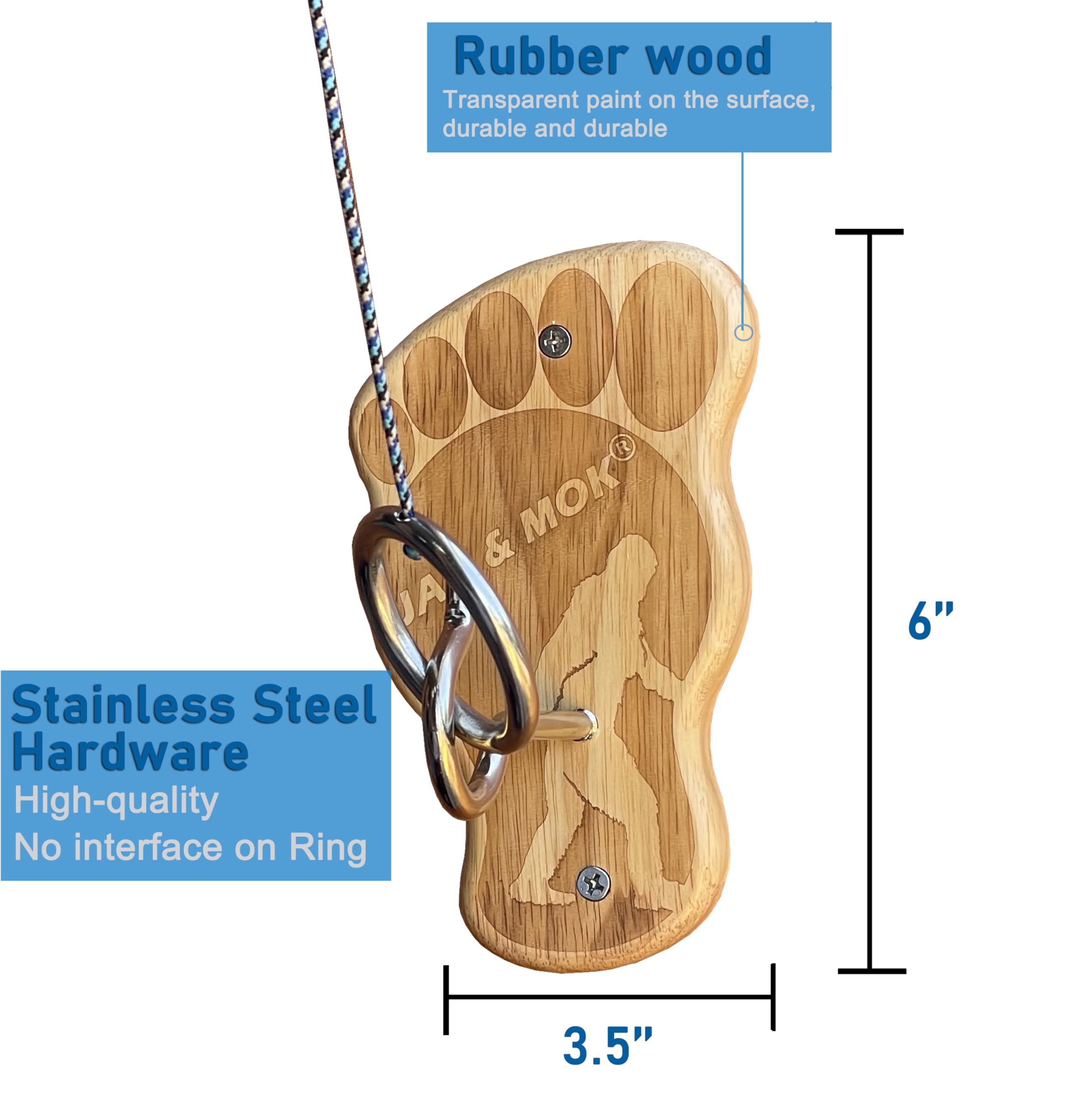 Deluxe Hook and Ring Toss Game, Outdoor Indoor Target Toss Game Set, Throwing Toys for Family, Party Games (Bigfoot)