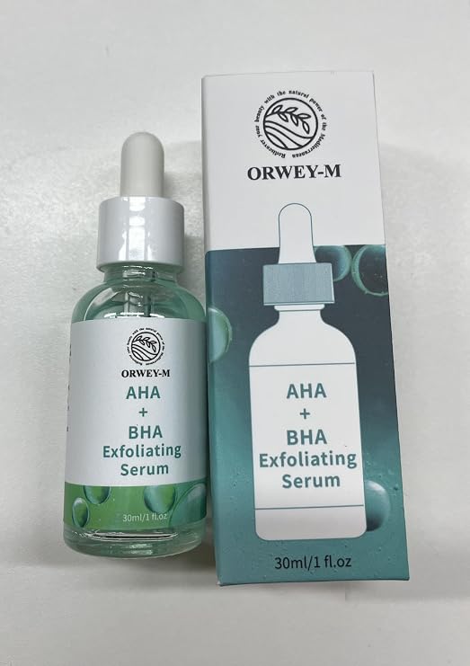 AHA + BHA Exfoliating Facial Serum | Skin Texture Refinement & Pore Care | 30 ml / 1 Fl Oz