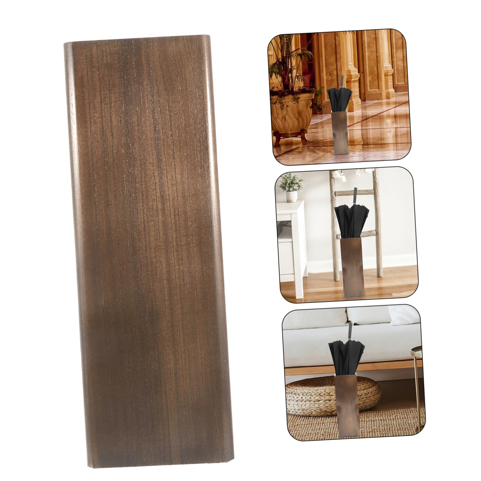 Portaombrelli in Legno per Ombrelli, Capacità Elevata, Design Sobrio, per Ingresso Casa e Lobby Hotel