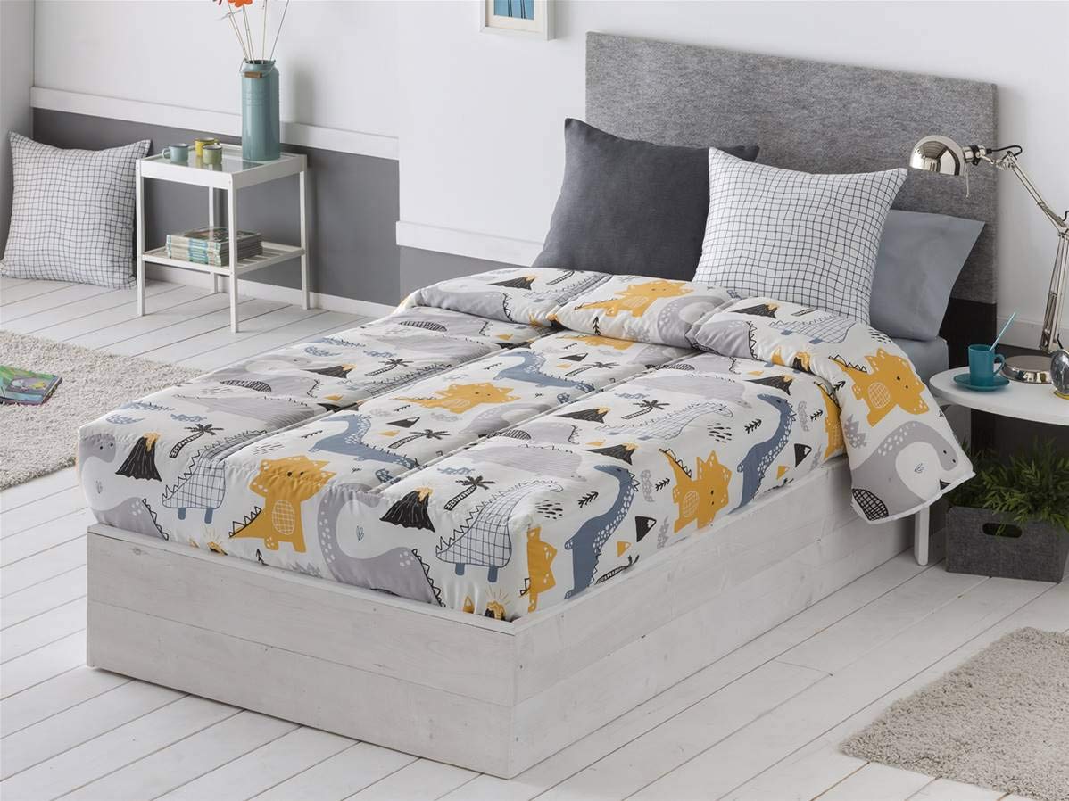 Lanovenanube - Edredón Ajustable Dinos Cama 105