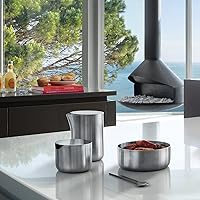 Vista 2 de Blomus Azucarero básico de acero inoxidable con tapa