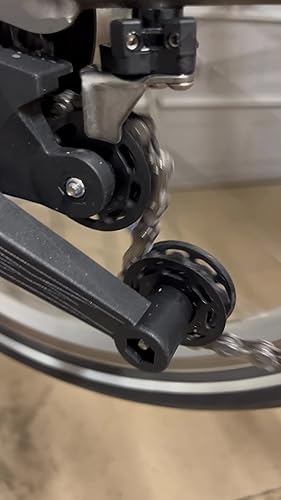 Guide de chaîne de vélo pliant Support de tendeur de chaîne à disque
