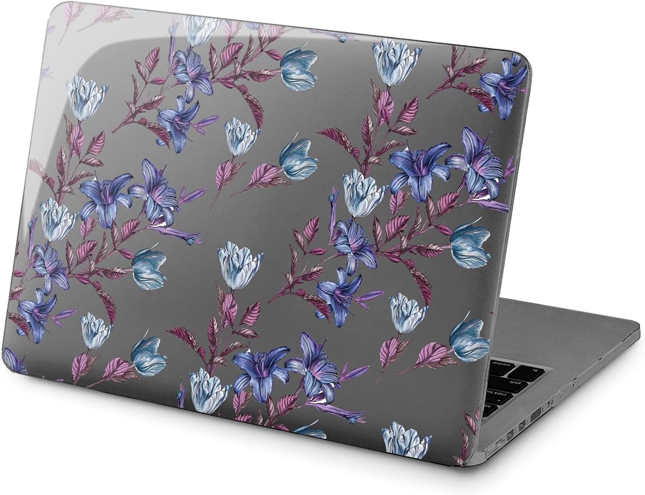 Hard Case Compatible for MacBook Pro 16 14 M3 M2 2023 M1 Pro 13 2022 Air 13 2021 Retina 2020 Mac 11 12 Protective Plants Cute Cover Leaf Green Print Girl Flowers Blossom Laptop Design Purple