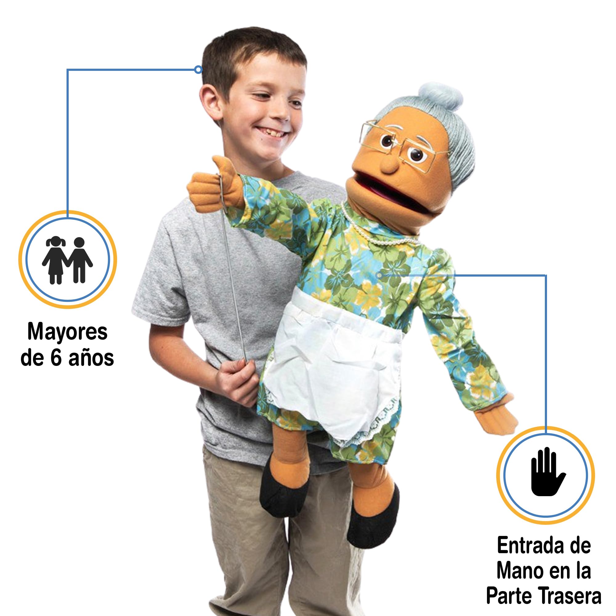 Granny Hispanic 25 Full Body Puppet by Silly Puppets