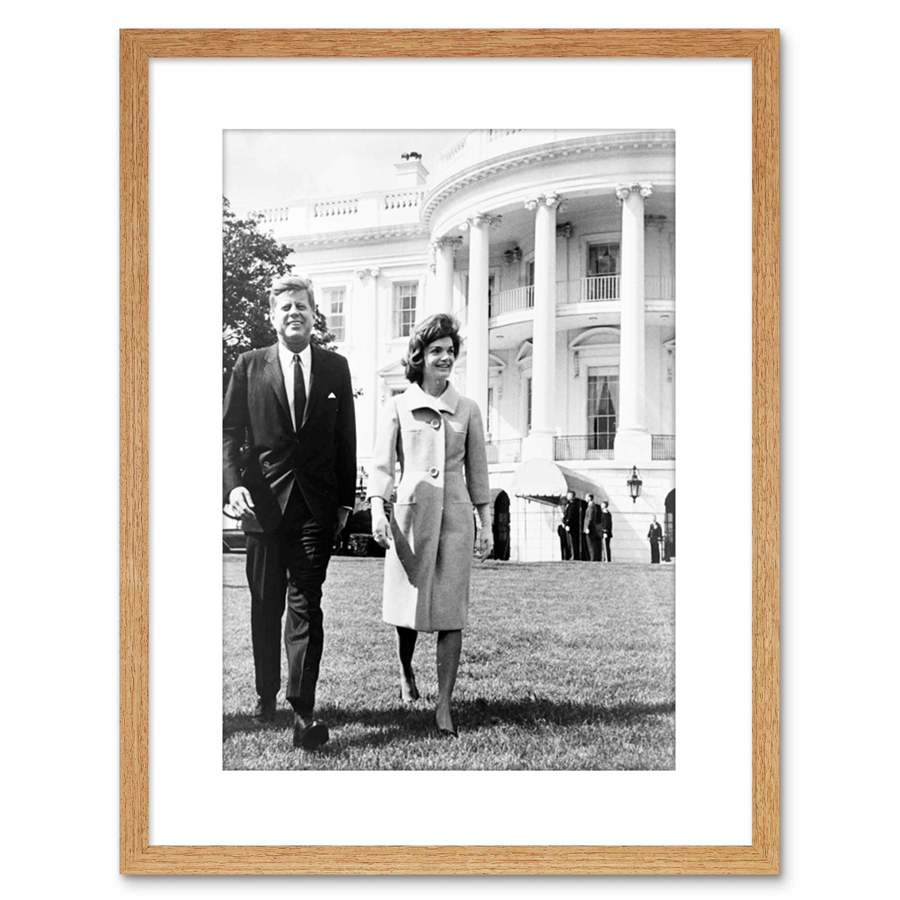 Wee Blue Coo 9x7 '' PHOTO PRESIDENT JOHN KENNEDY JFK WHITE HOUSE FRAMED ART PRINT F97X1757