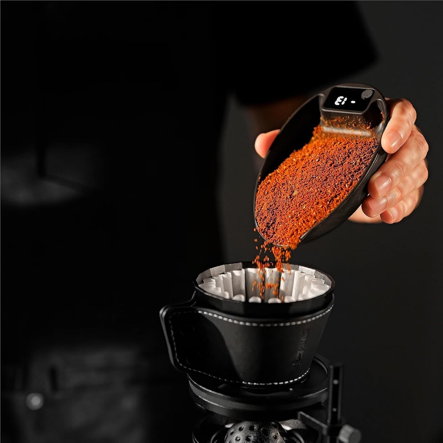 MVE Coffee Scale ABS Food Kitchen Scale 0.3g Precise Integrated Design with Timer for Espresso Pour Over Brewing