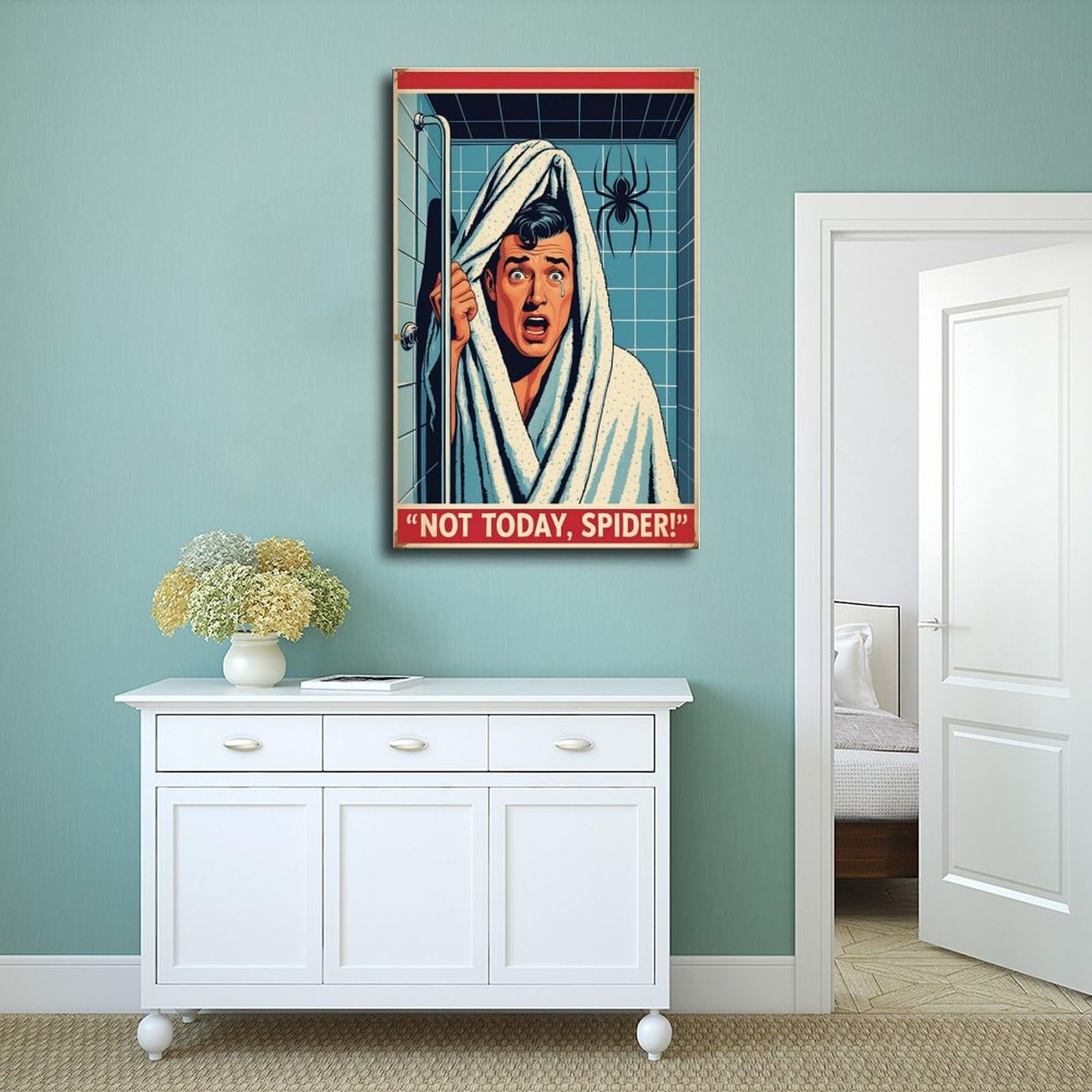 WLQZFRWV Poster rétro Pop Art de style bande dessinée - Décoration pour chambre à coucher, bureau, chambre - Cadeau - 60 x 90 cm