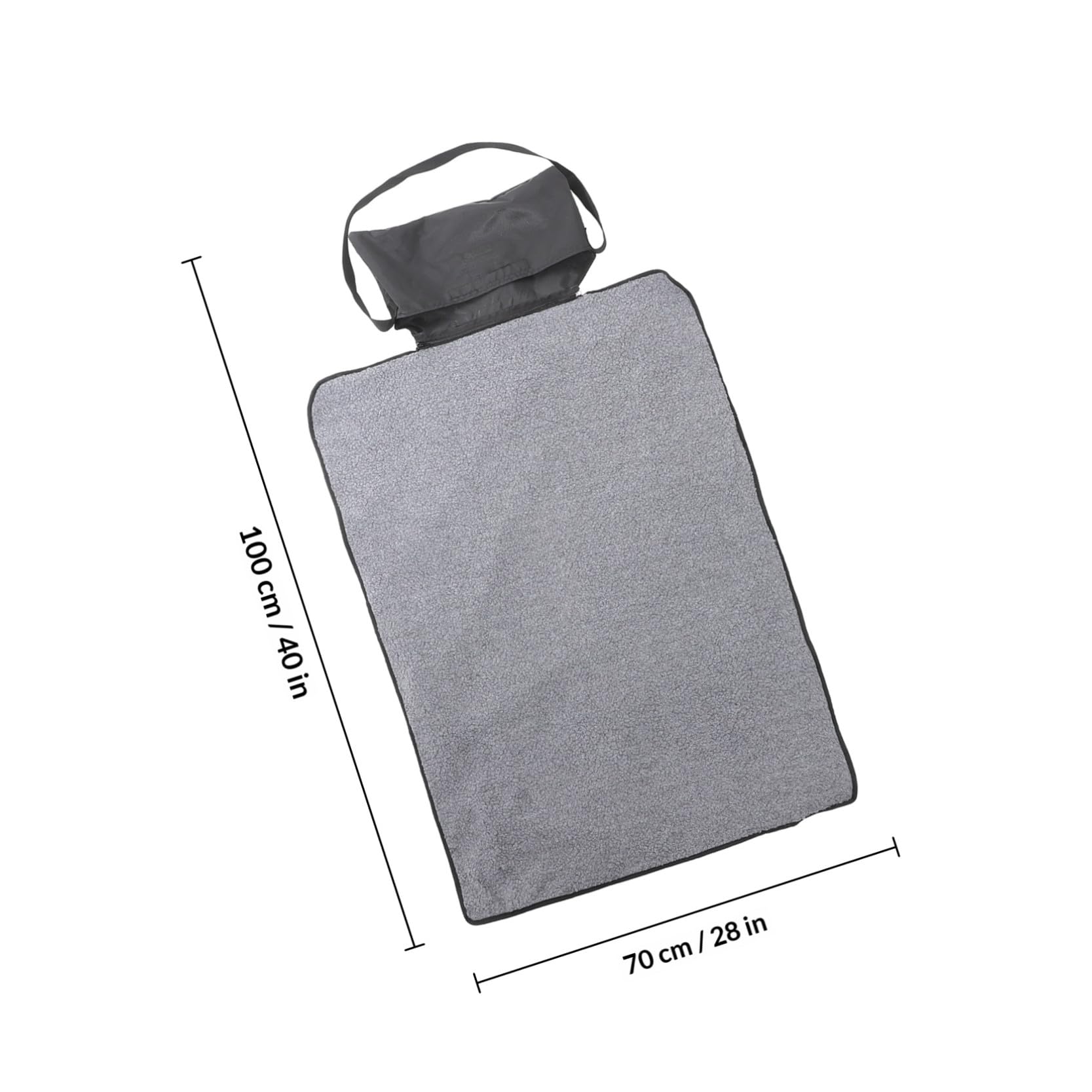 Manta De Viaje para Mascotas Plegable Exteriores Manta para Perros y Gatos para Picnic y Camping Negra