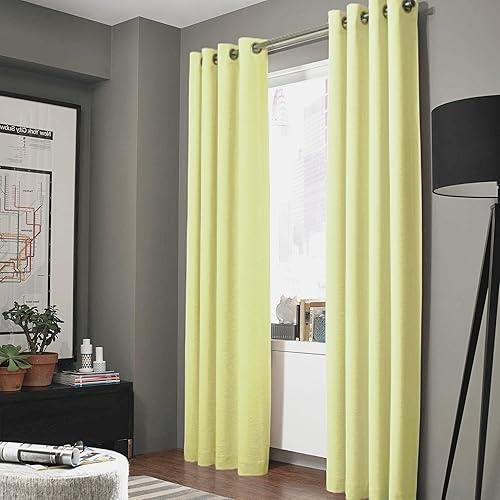 Miniatura 5 de Gorgeous Home Linen K92 - Panel de cortina de ventana sólido con ojales de bronce, forro de espuma de 3 capas, 100% opaco térmico, tratamiento de