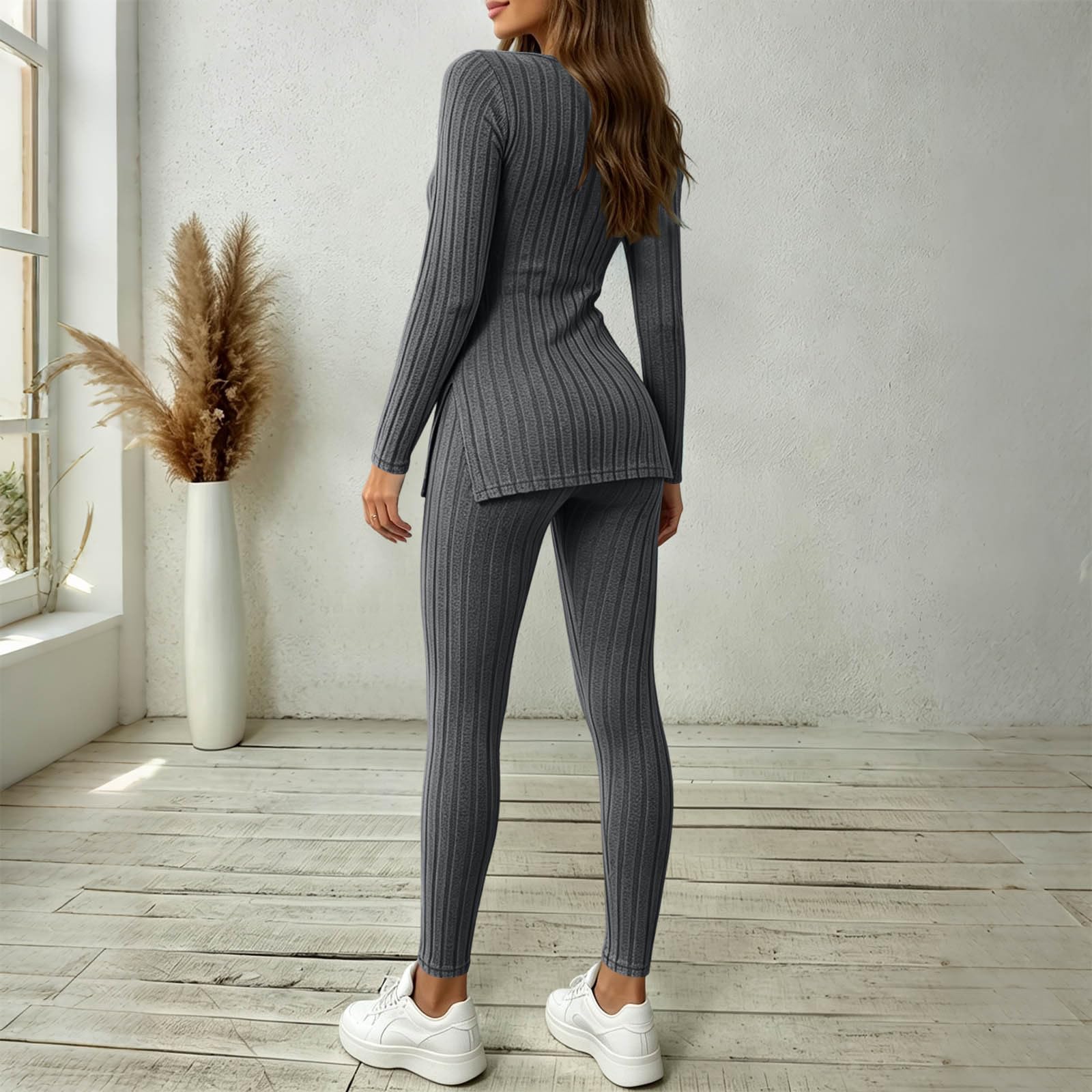 Tuta Sportiva Donna Felpa e Pantaloni Jogger 2 Pezzi Coordinata Comodo