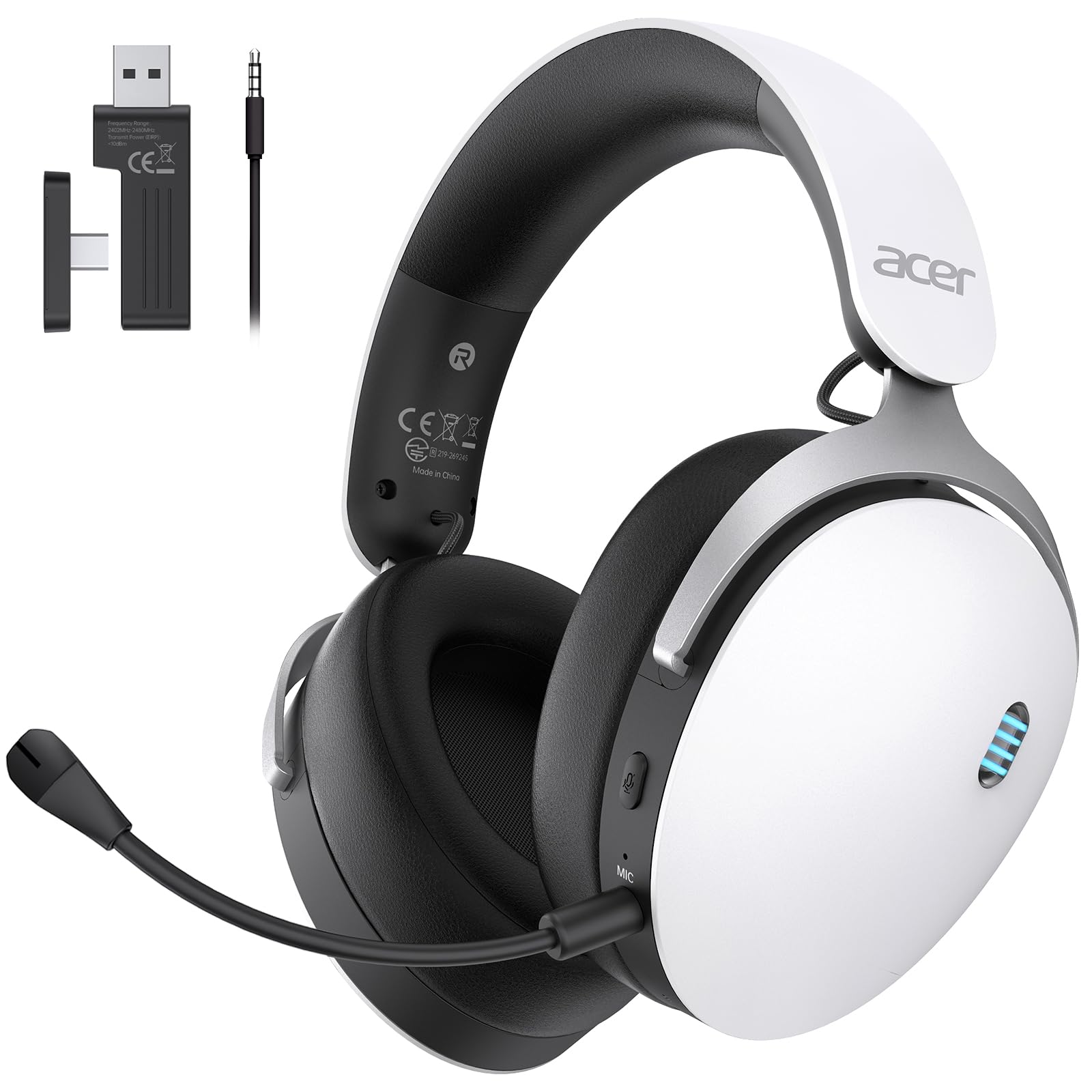 acer ワイヤレスヘッドホン 本体 Amazon.co.jp: Acer ゲーミングヘッドセット 4WAY接続 2.4GHz USB/Type