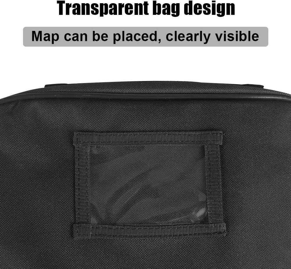 Tactical Range Bag, Portable Gun Carry Case with Double Zipper & Elastic Strap, Hand Gun Storage Bag for Hunting Shooting Range