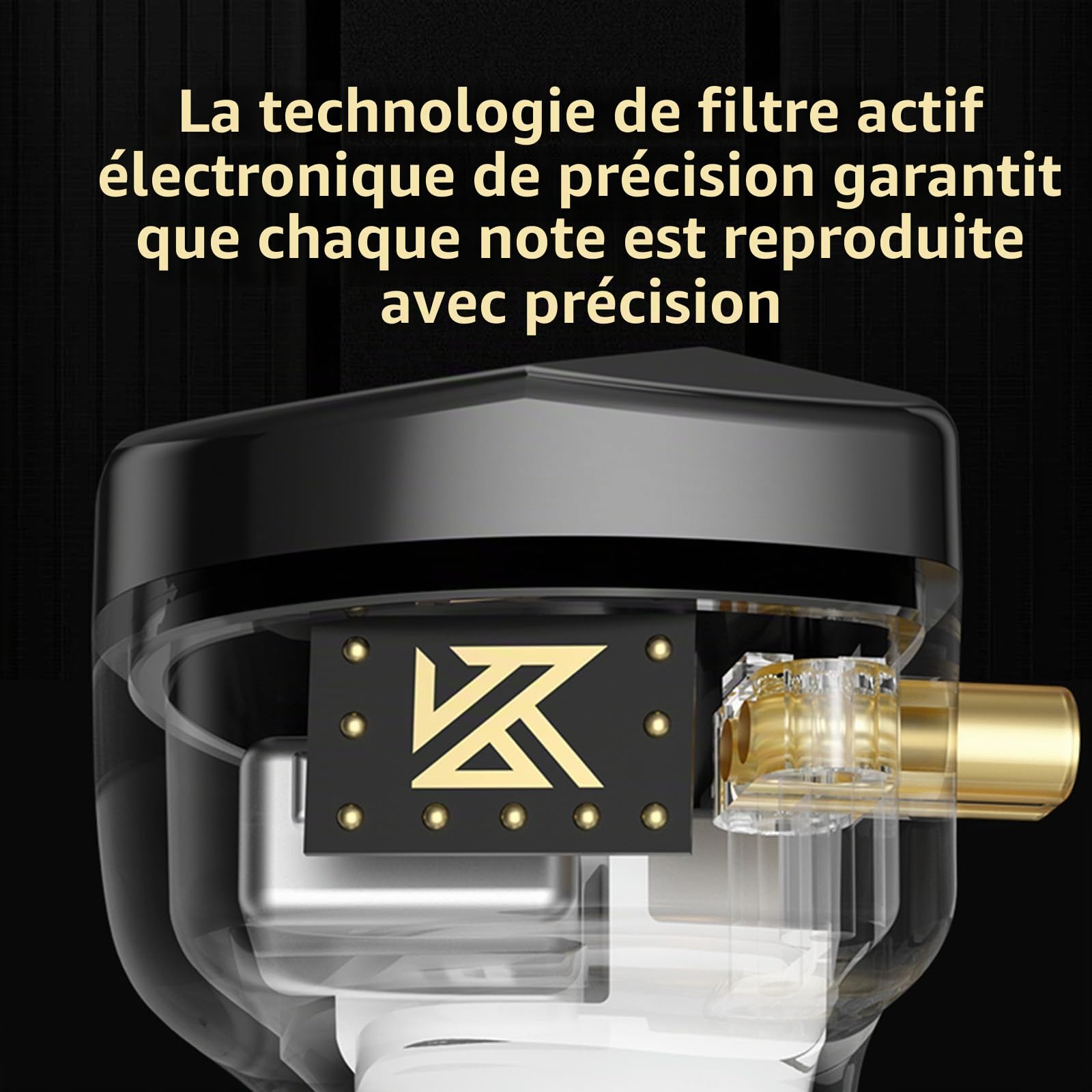 Linsoul x KZ AS10 Pro 5BA Ecouteurs filaires, écouteurs Intra-Auriculaires