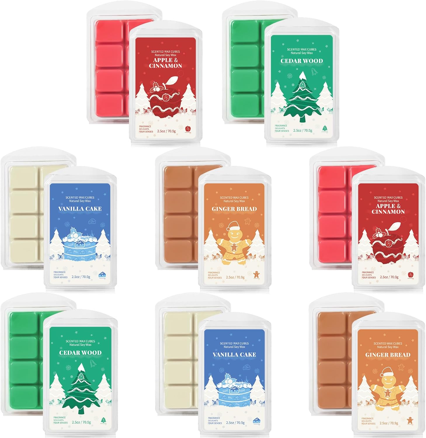 LA BELLEFÉE Christmas Wax Melts, Scented Soy Wax Candle