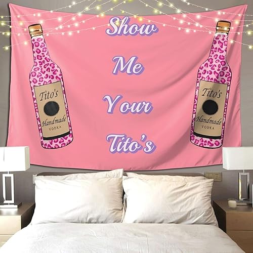 Miniatura 6 de Smacget Tapiz rosa divertido y pequeño para adolescentes, decoración estética, tapiz para colgar en la pared, arte de pared, decoración de fiesta,