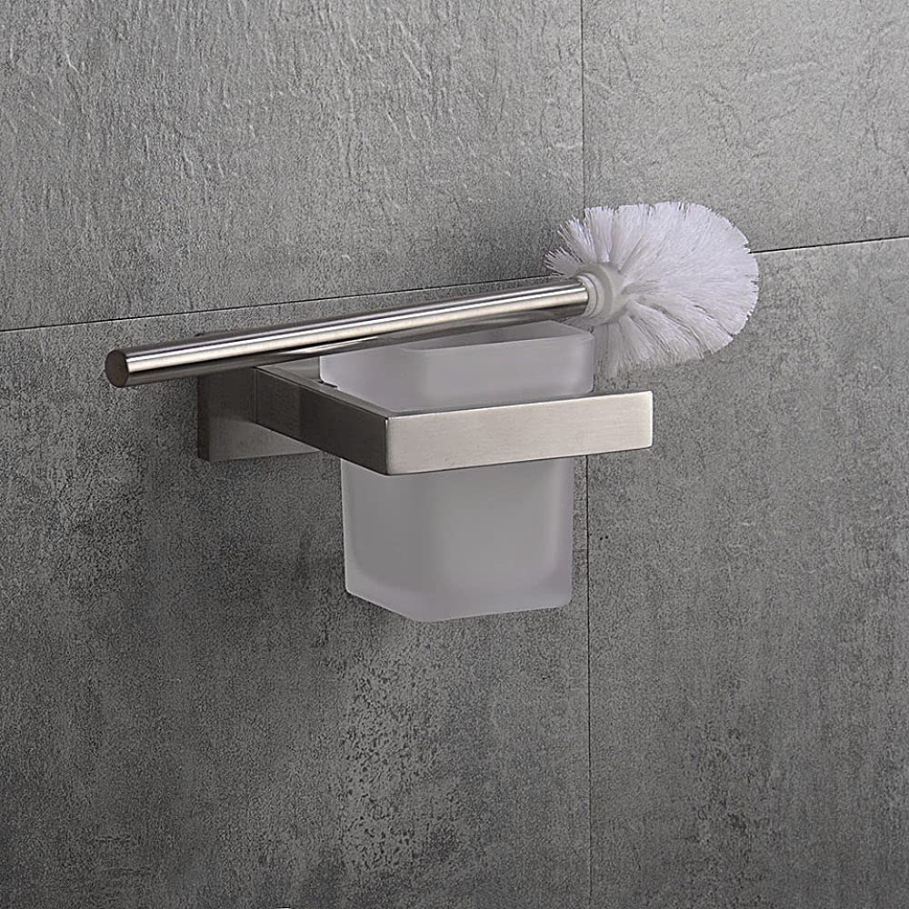 Accesorios de baño de Acero Inoxidable, toallero de níquel Cepillado, Soporte de Papel higiénico, Gancho para Barra de Toalla, Accesorios para Inodoro, Cepillo de baño