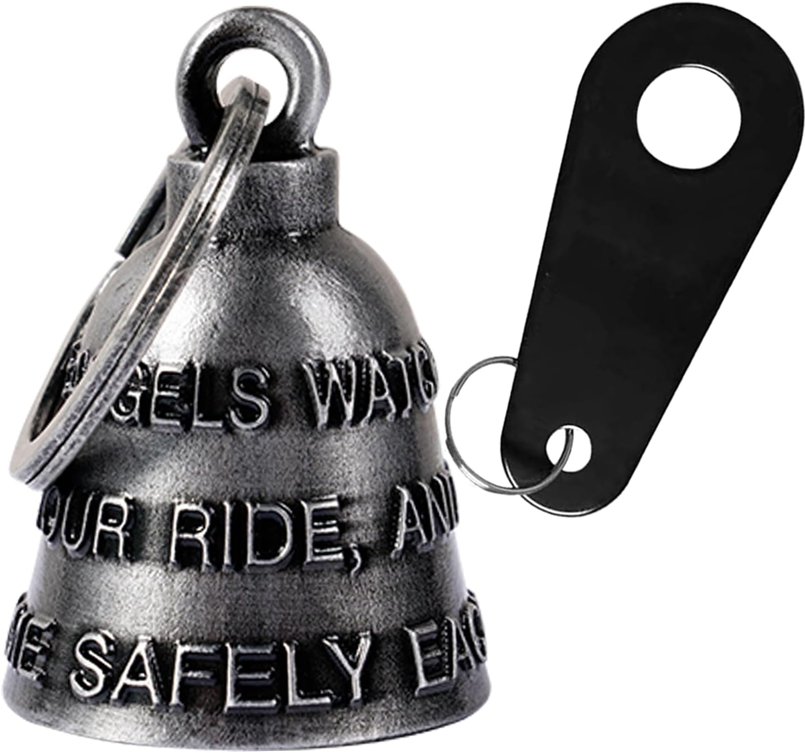 Dream Apparel Motorcycle Bell Guardian Angel Drive Away Gremlin, Biker Bell for Men Women Rider Riding, Good Luck Gift